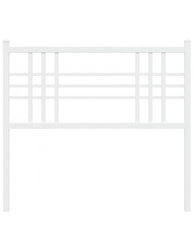 Testiera in Metallo Bianco 100 cm