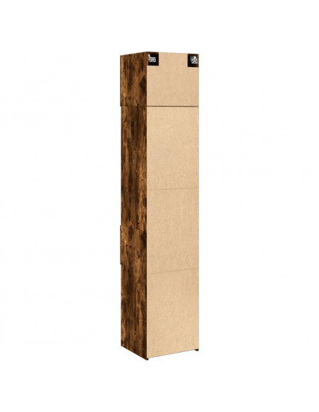 Mobile Sottile Rovere Fumo 45x42,5x225 cm in Truciolato