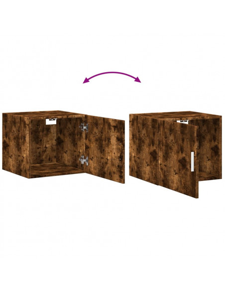 Mobile Sottile Rovere Fumo 45x42,5x225 cm in Truciolato
