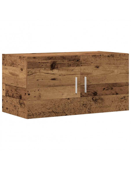 Armadietto da Parete Legno Antico 80x39x40 cm in Truciolato