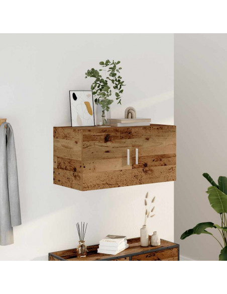 Armadietto da Parete Legno Antico 80x39x40 cm in Truciolato
