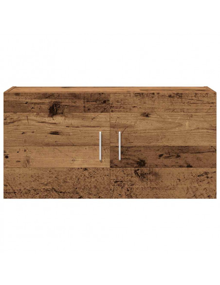 Armadietto da Parete Legno Antico 80x39x40 cm in Truciolato