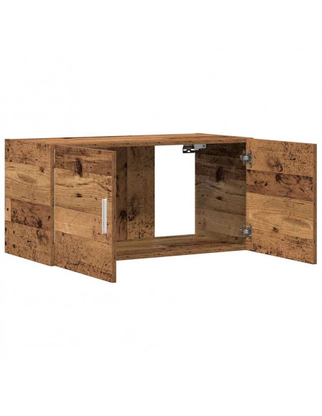 Armadietto da Parete Legno Antico 80x39x40 cm in Truciolato