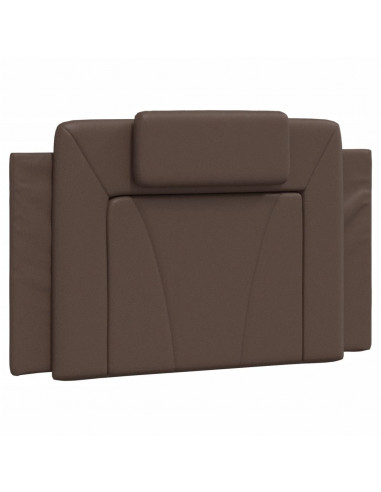 Giroletto con Testiera Marrone 90x190 cm in Similpelle