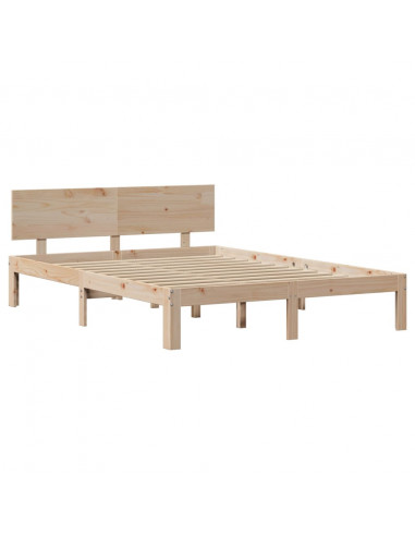 Giroletto con Testiera 120x190 cm in Legno Massello di Pino