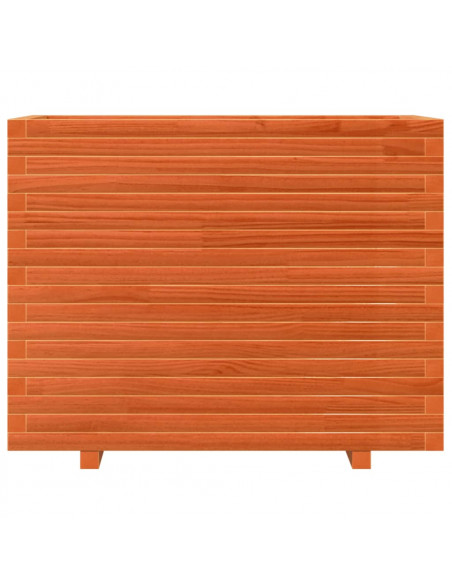 Fioriera Giardino Marrone Cera 90x60x72,5cm Legno Massello Pino