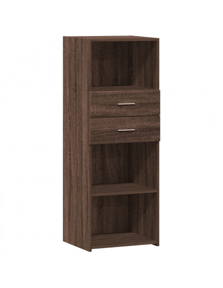 Credenza Rovere Marrone 45x42,5x124 cm in Legno Multistrato