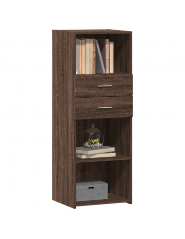 Credenza Rovere Marrone 45x42,5x124 cm in Legno Multistrato