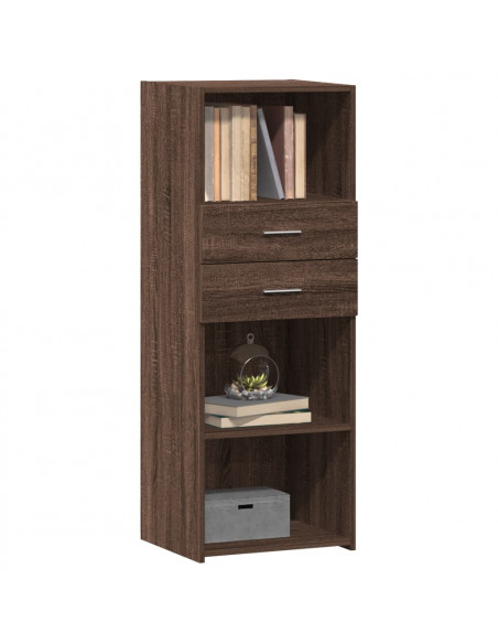 Credenza Rovere Marrone 45x42,5x124 cm in Legno Multistrato