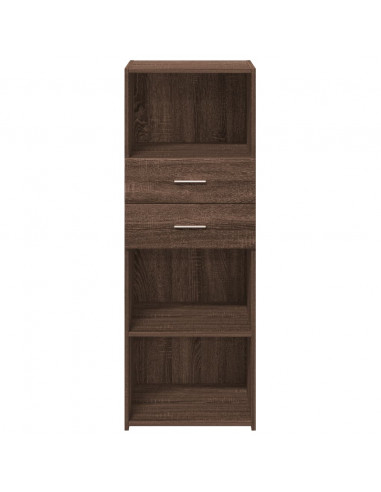 Credenza Rovere Marrone 45x42,5x124 cm in Legno Multistrato