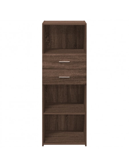 Credenza Rovere Marrone 45x42,5x124 cm in Legno Multistrato