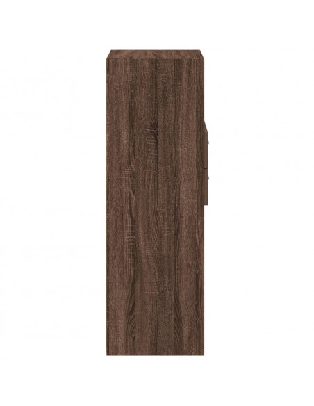 Credenza Rovere Marrone 45x42,5x124 cm in Legno Multistrato