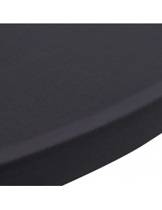 Coperture Elastiche per Tavoli 4 pz 70 cm Antracite