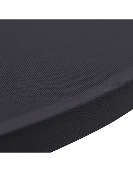 Coperture Elastiche per Tavoli 4 pz 70 cm Antracite