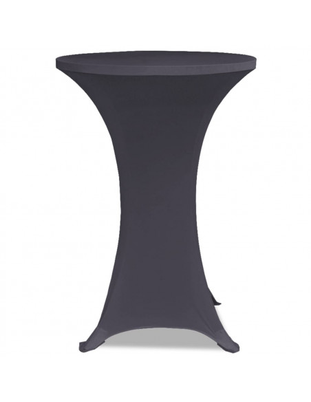 Coperture Elastiche per Tavoli 4 pz 70 cm Antracite