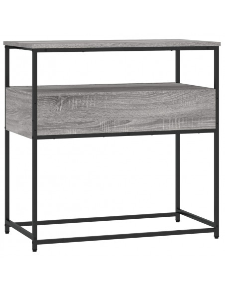 Tavolino Consolle Grigio Sonoma 75x40x75 cm Legno Multistrato