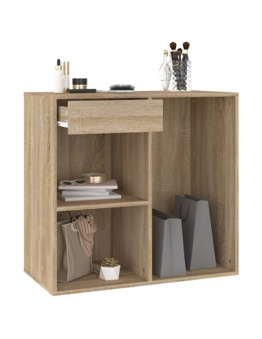 Armadietto Cosmetici Rovere Sonoma 80x40x75cm Legno Multistrato