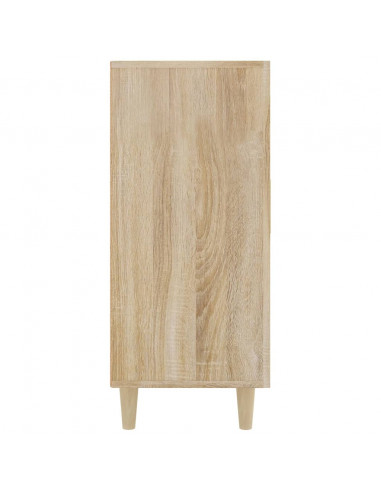 Credenza Rovere Sonoma 90x34x80 cm in Legno Multistrato