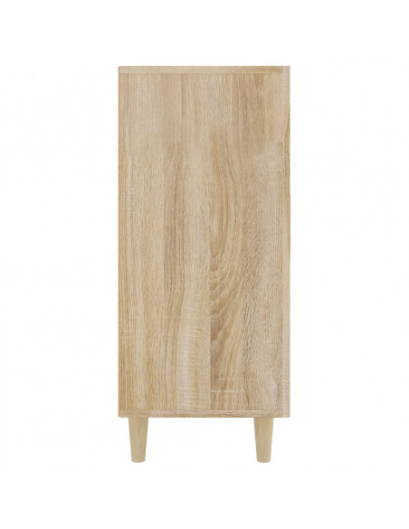 Credenza Rovere Sonoma 90x34x80 cm in Legno Multistrato