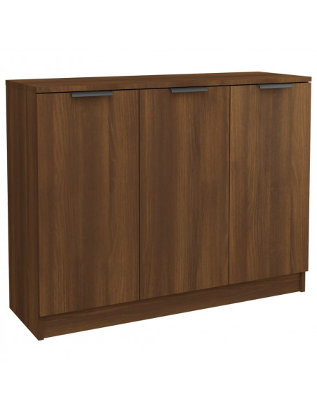 Credenza Rovere Marrone 90,5x30x70 cm in Legno Multistrato