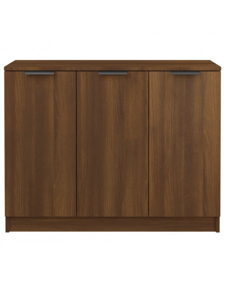 Credenza Rovere Marrone 90,5x30x70 cm in Legno Multistrato