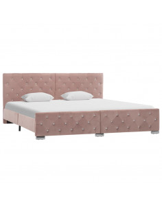 Giroletto Rosa in Velluto 180x200 cm 2