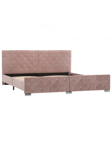 Giroletto Rosa in Velluto 180x200 cm