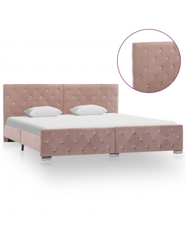 Giroletto Rosa in Velluto 180x200 cm