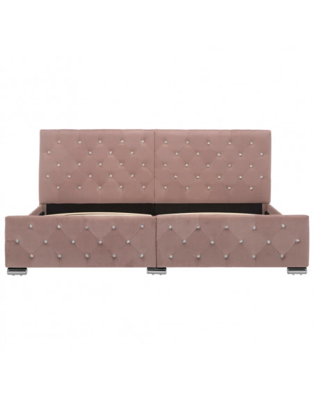Giroletto Rosa in Velluto 180x200 cm