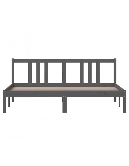 Giroletto Grigio in Legno Massello 160x200 cm