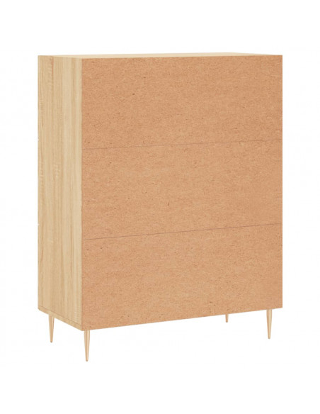 Credenza Rovere Sonoma 69,5x34x90 cm in Legno Multistrato