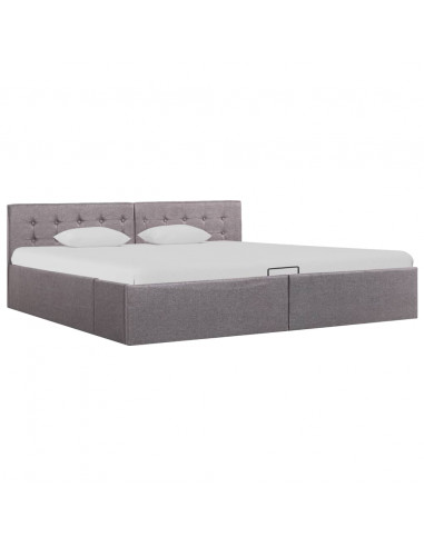 Giroletto con Contenitore Grigio Talpa in Tessuto 180x200 cm