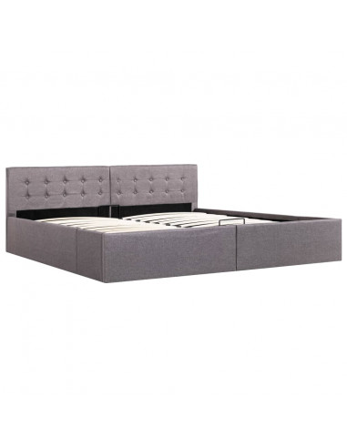 Giroletto con Contenitore Grigio Talpa in Tessuto 180x200 cm