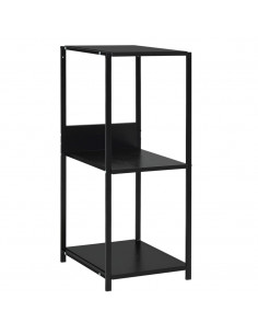 Scaffale Libri Piccolo Dritto Nero 33,5x39,6x79,7cm Multistrato 2