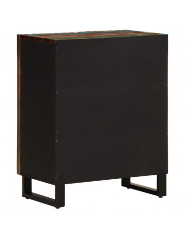 Credenza 60x34x75 cm in Legno Massello di Acacia