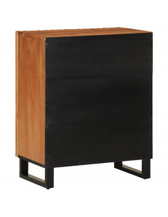 Credenza 60x34x75 cm in Legno Massello di Acacia 2