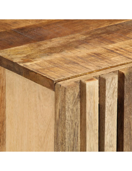 Credenza 60x34x75 cm in Legno Massello di Mango Grezzo