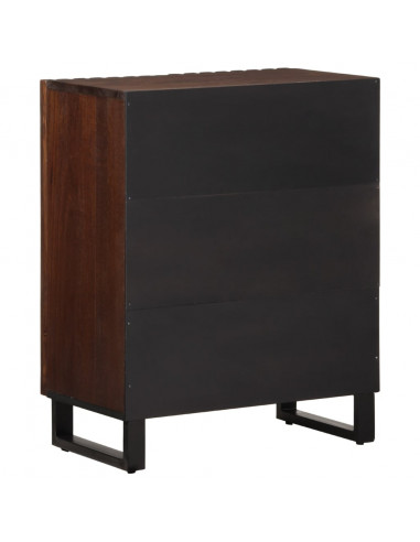Credenza Marrone 60x34x75 cm in Legno Massello di Mango
