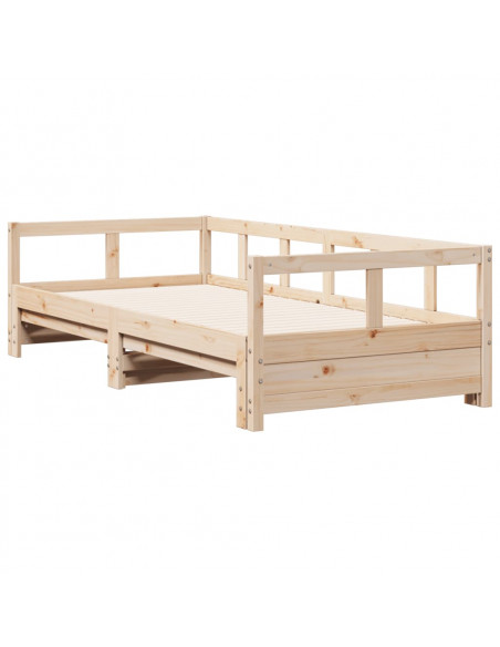 Dormeuse senza Materasso 80x200 cm in Legno Massello di Pino