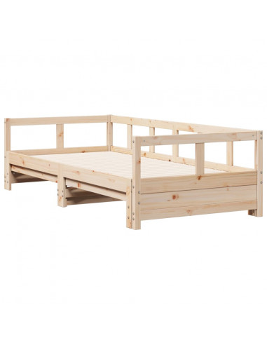 Dormeuse senza Materasso 90x200 cm in Legno Massello di Pino