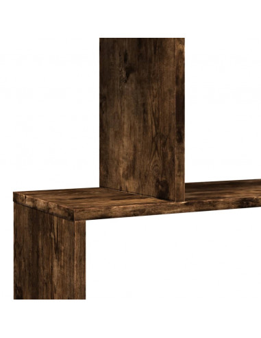 Libreria 3 Ripiani Rovere Fumo 70x24x97 cm in Truciolato