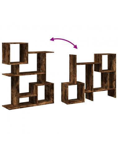 Libreria Divisorio Rovere Fumo 92x29x112 cm in Truciolato