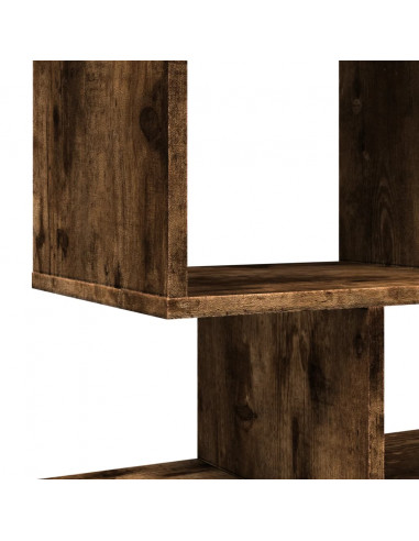 Libreria Divisorio Rovere Fumo 92x29x112 cm in Truciolato