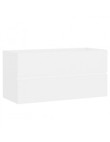Mobile Lavabo Bianco 90x38,5x45 cm in Legno Multistrato