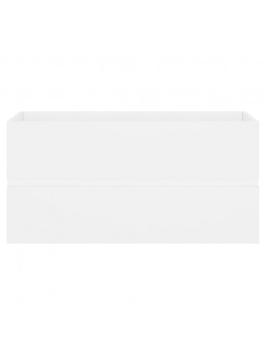 Mobile Lavabo Bianco 90x38,5x45 cm in Legno Multistrato