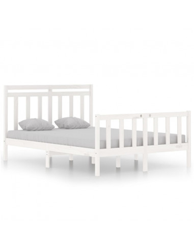 Giroletto Bianco in Legno Massello 135x190 cm Double