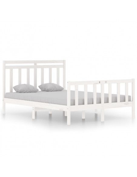 Giroletto Bianco in Legno Massello 135x190 cm Double