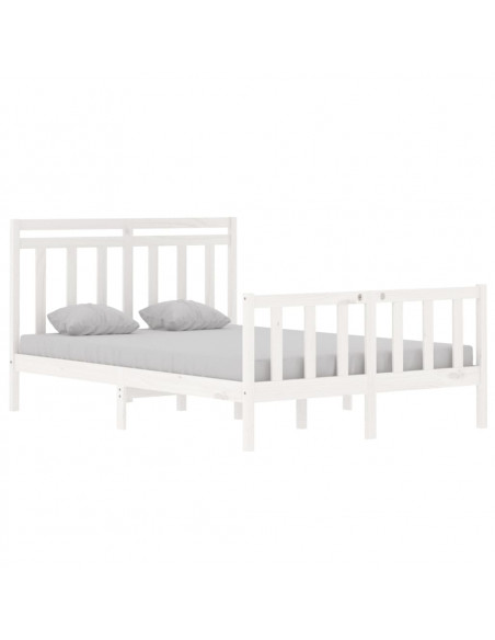 Giroletto Bianco in Legno Massello 135x190 cm Double