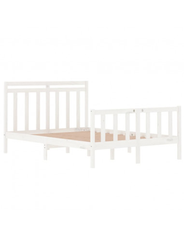 Giroletto Bianco in Legno Massello 135x190 cm Double