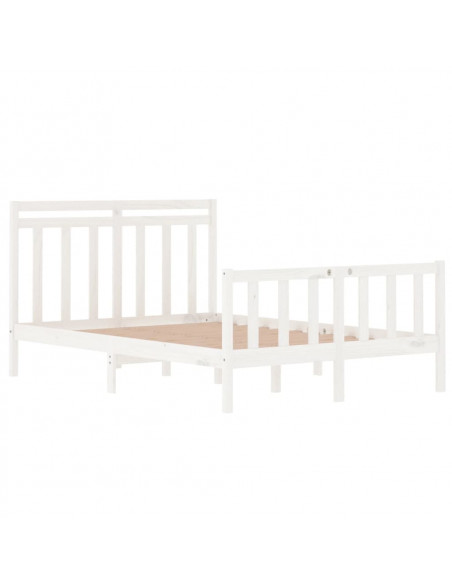 Giroletto Bianco in Legno Massello 135x190 cm Double